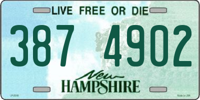NH license plate 3874902