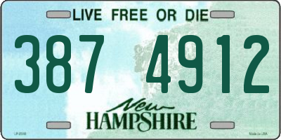 NH license plate 3874912