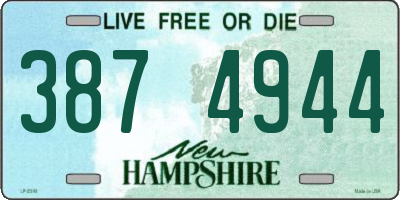 NH license plate 3874944