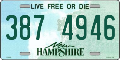NH license plate 3874946