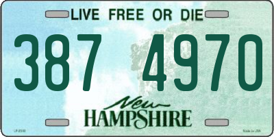 NH license plate 3874970