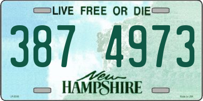 NH license plate 3874973