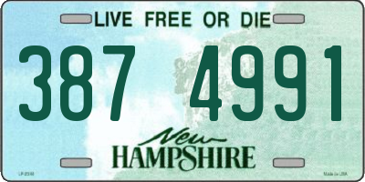 NH license plate 3874991