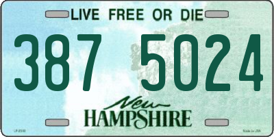 NH license plate 3875024