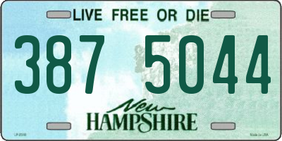 NH license plate 3875044