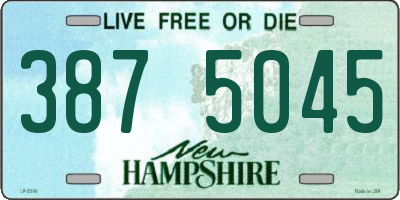 NH license plate 3875045