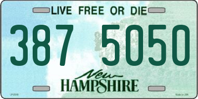 NH license plate 3875050