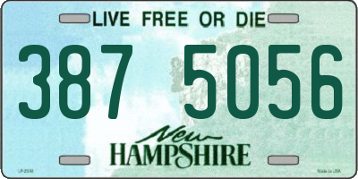 NH license plate 3875056