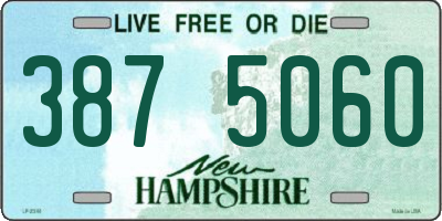 NH license plate 3875060