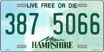 NH license plate 3875066