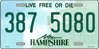 NH license plate 3875080