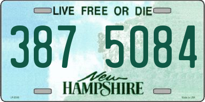 NH license plate 3875084