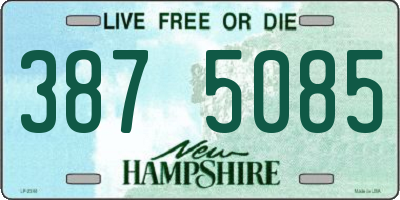 NH license plate 3875085