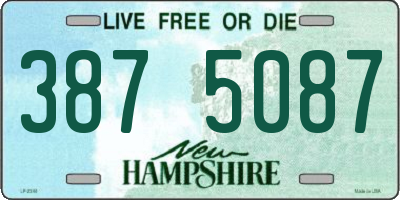 NH license plate 3875087