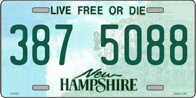 NH license plate 3875088