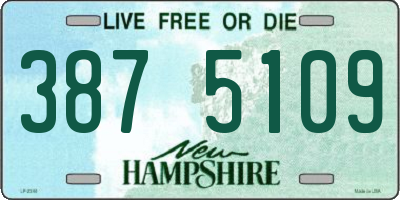 NH license plate 3875109