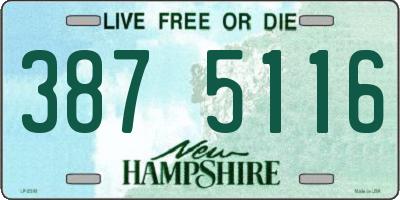 NH license plate 3875116