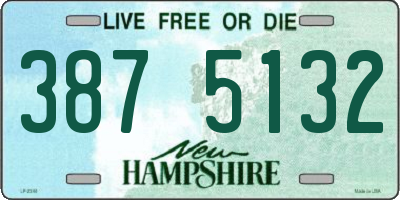 NH license plate 3875132