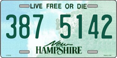 NH license plate 3875142