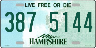 NH license plate 3875144