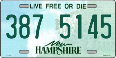 NH license plate 3875145