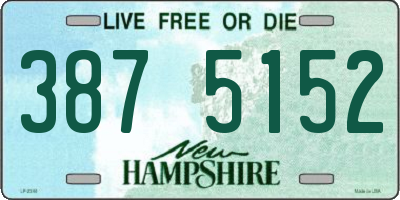 NH license plate 3875152