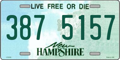 NH license plate 3875157