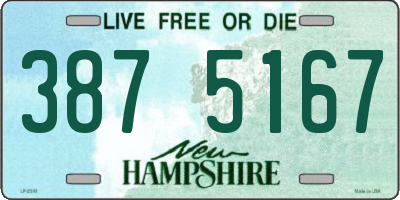 NH license plate 3875167