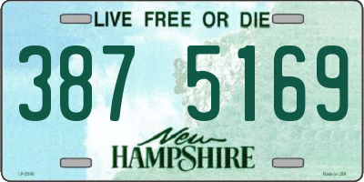 NH license plate 3875169