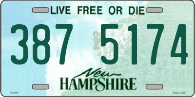 NH license plate 3875174