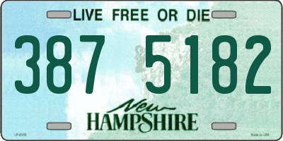 NH license plate 3875182