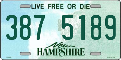 NH license plate 3875189