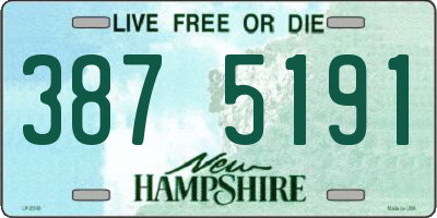 NH license plate 3875191