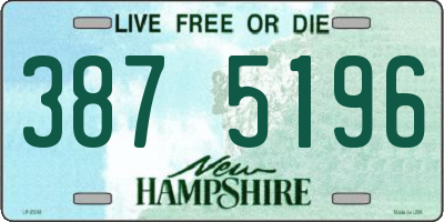 NH license plate 3875196