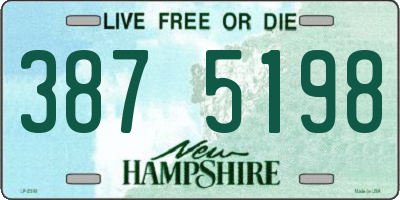 NH license plate 3875198