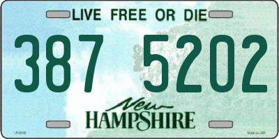 NH license plate 3875202