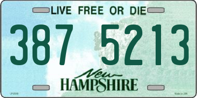 NH license plate 3875213