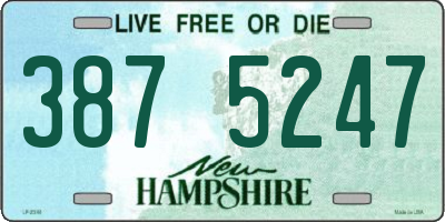 NH license plate 3875247
