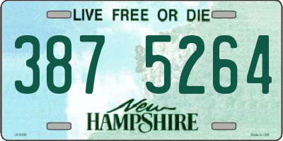 NH license plate 3875264