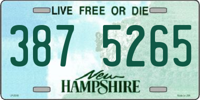 NH license plate 3875265