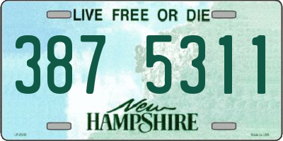 NH license plate 3875311