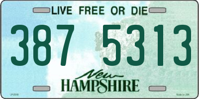 NH license plate 3875313