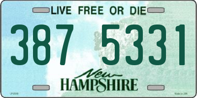 NH license plate 3875331