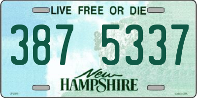 NH license plate 3875337