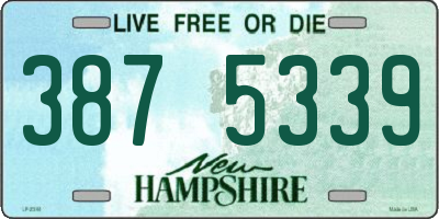 NH license plate 3875339