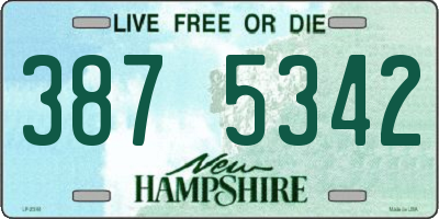 NH license plate 3875342