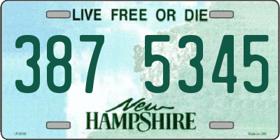 NH license plate 3875345