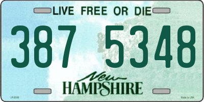 NH license plate 3875348
