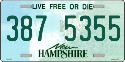NH license plate 3875355
