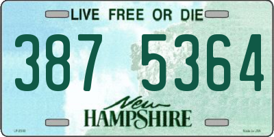 NH license plate 3875364